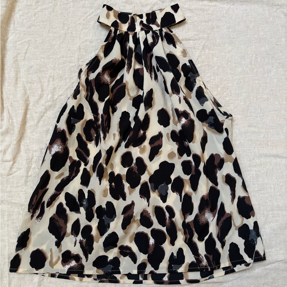 Leopard Print Halter Top